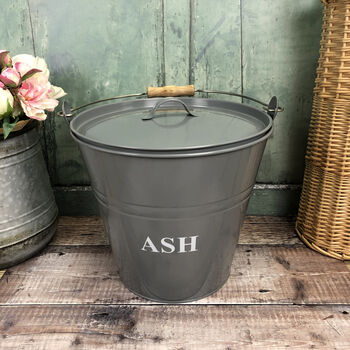 Fireside Ash Bucket And Shovel In French Grey, 2 of 3
