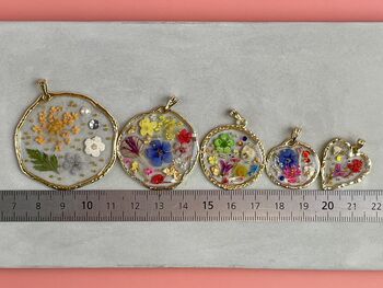 Real Flowers Victorian Earrings Small Hand Made, 12 of 12