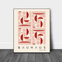 Bauhaus Red Art Print, thumbnail 2 of 4
