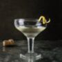 A Pair Of Champagne Coupes With Etched Stars, thumbnail 1 of 4