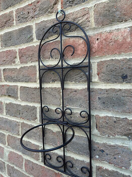 Garden Wall Planter And Flower Pot Holder Garden Decor Metal, 2 of 9