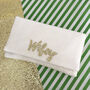 Wifey Sequin Wedding Day Bridal Clutch, thumbnail 1 of 7
