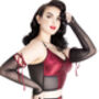 Retro Satin Non Wired Long Line Bra Bride Gift, thumbnail 4 of 12