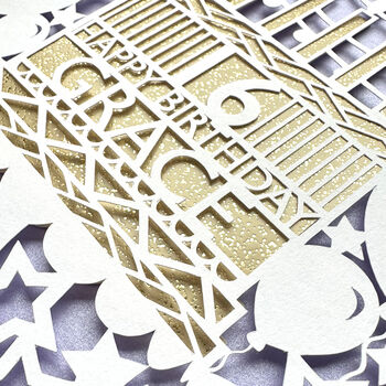 Personalised Name And Age Birthday Card, 2 of 3