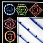 Chakra Buddha Cotton Wall Art Hanging, thumbnail 2 of 4