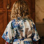Personalised Dressing Gown Flower Girl Floral Print, thumbnail 1 of 5