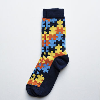 Personalised Men's Jigsaw Socks In A Box, 5 of 8