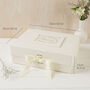 Large Ivory Card Memory Box With Grosgrain Ribbon, thumbnail 3 of 4