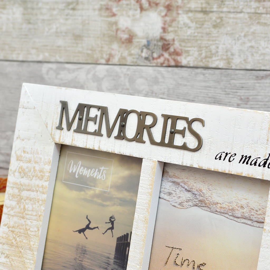 Personalised ‘Memories’ Triple Photo Frame By GiftsOnline4U ...