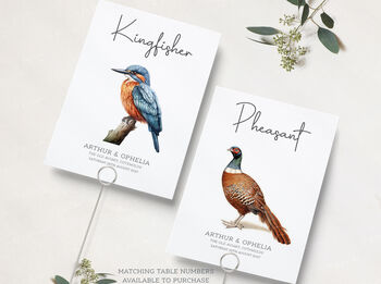 Bird Themed Wedding Place Cards, 8 of 8