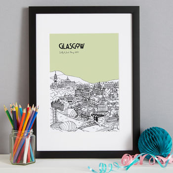 Personalised Glasgow Print, 5 of 10