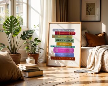 London Book Stack Art Print, 2 of 6