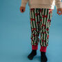 Christmas Bow Organic Grow With Me Leggings, thumbnail 3 of 4