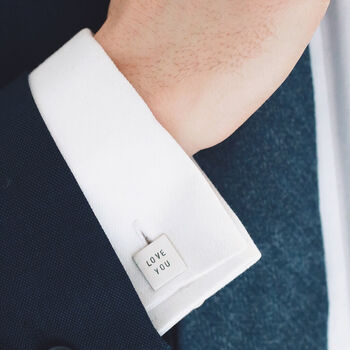 Handmade Sterling Silver Personalised Cufflinks, 3 of 12