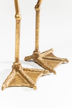 Pair Of Gold Duck Feet Photo Frames By I Love Retro