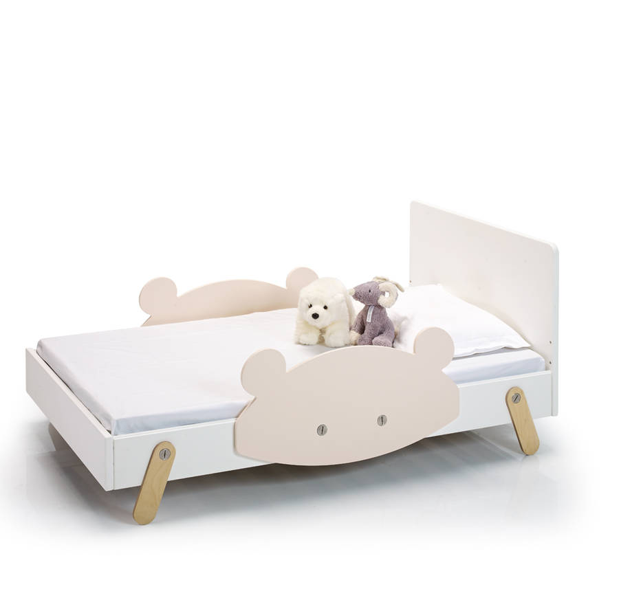 Teddy Children's Bed With Safety Rail By Lil'Gaea