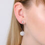 Sparkly Disc Drop Earrings, thumbnail 1 of 7