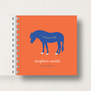 Personalised Kid's Pony Small Notebook, 8 of 9