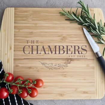 Personalised Bamboo Chopping Board Gift, 2 of 4