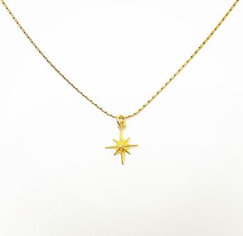 North Star Gold Vermeil Necklace, 2 of 4