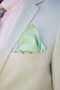 Mens Mint Green Gingham Cotton Pocket Square, thumbnail 1 of 10