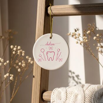 Personalised Dentist Tooth Bauble, 11 of 11