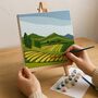 Rolling Hills Small Framed Paint By Numbers, thumbnail 1 of 5