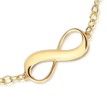 Personalised 18 K Gold Plated Infinity Bracelet, 2 of 6