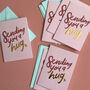 Pack Of Six 'Sending You A Hug' Cards, thumbnail 3 of 3