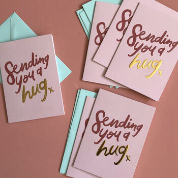 Pack Of Six 'Sending You A Hug' Cards, 3 of 3