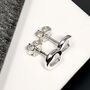 Sterling Silver Cut Out Star Stud Earrings, thumbnail 3 of 6