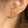 Gold Filled Petite Ball Stud Earrings, thumbnail 1 of 9