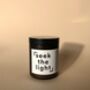 'Seek The Light' Cinnamon And Orange Scented Candle, thumbnail 2 of 4