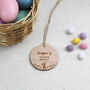 Personalised Engraved Cute Easter Basket Gift Tag, thumbnail 3 of 4