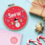 'Let It Snow' Cross Stitch Kit, thumbnail 1 of 2