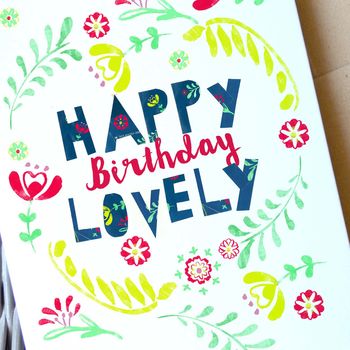 Floral Birthday Card, 2 of 2