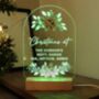 Personalised Christmas Poinsettia Design LED Light, thumbnail 4 of 6