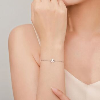 Sterling Silver Snowflake Bracelet, 6 of 12
