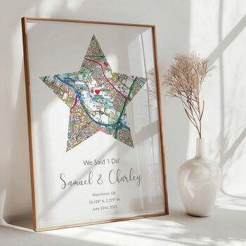 The Place We Said I Do Ordnance Survey Landranger Personalised Map Print Wedding Gift, 5 of 12