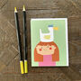 Mini Girl And Duck Card, thumbnail 1 of 5