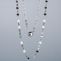 Sterling Silver Double Layer Chain Necklace, thumbnail 1 of 7