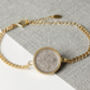 1956 70th Birthday Sixpence Coin Chain Bracelet, thumbnail 2 of 5