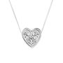 Wildflower Heart Necklace – Silver, thumbnail 1 of 6