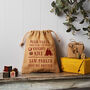 Personalised Christmas Hessian Sack Small Dear Santa, thumbnail 1 of 4