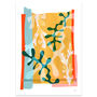 Abstract Seaweed Colour Block Print, thumbnail 3 of 7