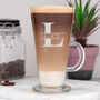 Personalised Initial And Name Latte Glass, thumbnail 1 of 3