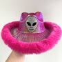 Metallic Baby Pink, Hot Pink Or Blue Space Cowboy Hat, thumbnail 9 of 10