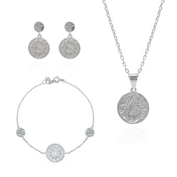 Sun Coin Gift Set | Necklace Earrings And Bracelet, 8 of 12