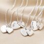 Personalised Sterling Silver Double Heart Necklace, thumbnail 1 of 11