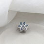 Memorial Ashes Pawprint Charm Bead, thumbnail 2 of 6